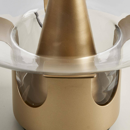 Lampa stołowa FATA transparentno złota 35 *46 cm (ST-7278-S GOLD) - Step into Design