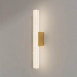 Duży złoty kinkiet z funkcją regulacji światła Linea LED CCT IP44(LP-0510/1W-61 GD) - Light Prestige