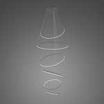 Lampa wisząca Ledowe okręgi No.6 czarna 3k Altavola Design (LA086/P_150_in_3k_black) - ALTAVOLA DESIGN