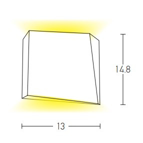 OUTDOOR WALL LIGHT LED 6W GRAPHITE (E114 Zambelis) - Zambelis