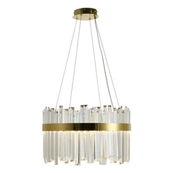 Lampa wisząca ROYAL LED kryształowa złota 50 cm (ST-1088-50) - Step into Design