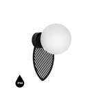 FYLLO B czarna lampa ścienna / kinkiet z podwyższoną szczelnością IP44 (FYB120S0) - Ummo