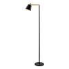 FLOOR LAMP E27 MAX 25W IRON BLACK -GOLD COLOR CLASS I ON OFF SWITCH (20216 Zambelis) - Zambelis