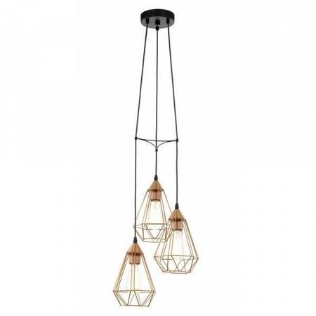 Lampa wisząca TARBES 3xE27 miedziana (94196 - Eglo) - żyrandol