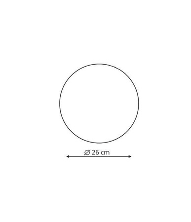 Platillo plafon duży złoty CCT (LP-8102/1C-18W GD) - Light Prestige