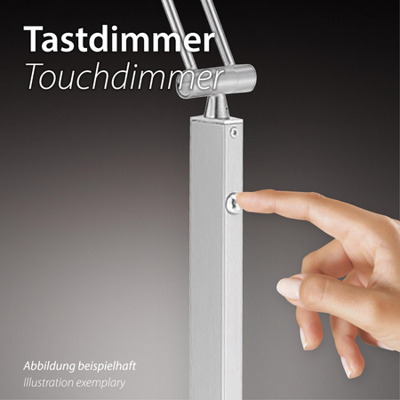 DAWDA LAMPA PODŁOGOWA SREBRNY (11012-55) - Paul Neuhaus