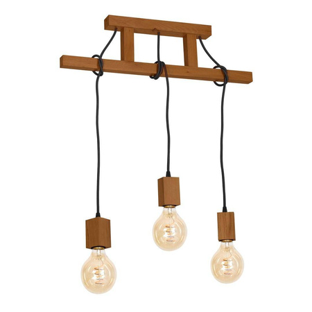 Lampa Wisząca JACK 3xE27 Dąb (MLP4357) - Milagro