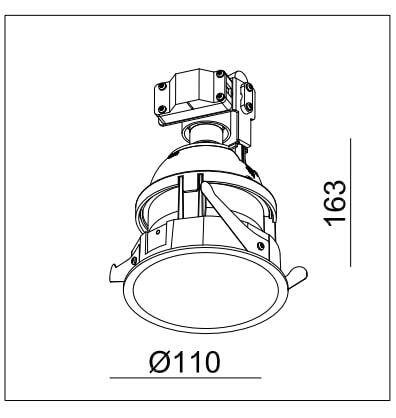 Oprawa LED HORN-GU10 White IP20 (03344W) - ZARlight