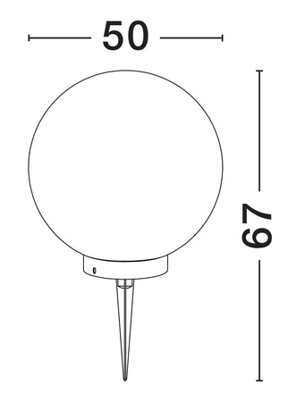 Lampa ogrodowa kula CELENDIN (LE73752) - Luces Exclusivas