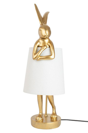 KARE lampa stołowa RABBIT 88 cm biała / złota (52523) - Kare Design