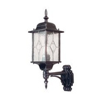 Lampa zewnętrzna, kinkiet WEXFORD kol. CZARNO-SREBRNY (WX1) - Elstead Lighting