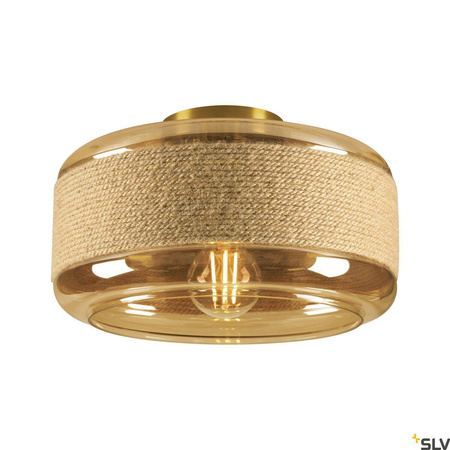 Plafon PANTILO ROPE 27, oprawa ścienna i sufitowa natynkowa  złota (1007591) - SLV