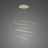 Lampa wisząca Ledowe Okręgi No.5 120cm 3k złota Dali (LA085/P_120_in_3k_gold_Dali) - ALTAVOLA DESIGN