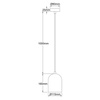 Metalowa lampa wisząca Nilo złota 1xGU10 (LP-0110/1P GD) - Light Prestige