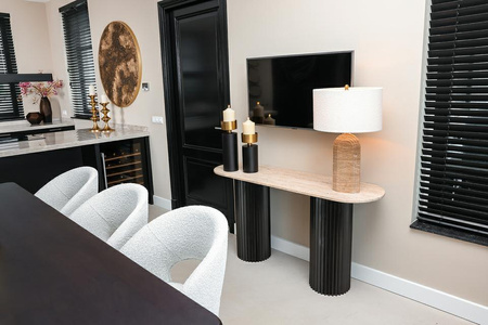 RICHMOND świecznik TESS L czarno-złoty (-KA-0247) - Richmond Interiors