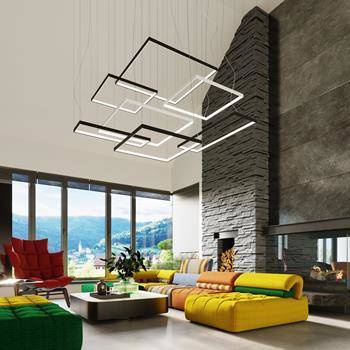 Lampa wisząca TUULA L czarny LED 3000K (TH.166) - Thoro Lighting