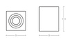 CEILING SPOT 1xGU10 BLACK (S040 Zambelis) - Zambelis