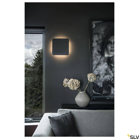 PLASTRA SQUARE, lampa ścienna, taśma LED, 3000K, kwadratowa, biały gips, maks. 10,8 W (148019) - SLV