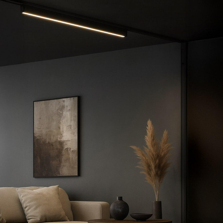 Lampa na szynie, sterowana aplikacją Slim Magnetic Track Czarny 61cm 20W LED Tuya CCT (ML2197) - Milagro
