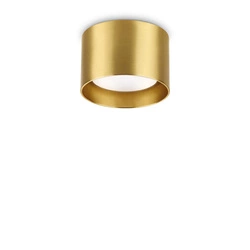 Lampa Sufitowa SPIKE Mosiądz (SPIKE_PL1_ROUND_OTTONE) - Ideal Lux