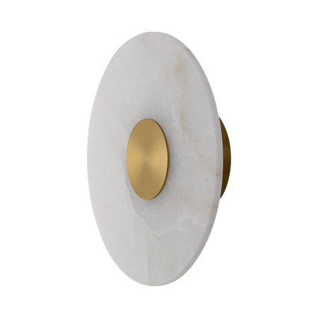 Marmurowy Kinkiet Dalinia 1xLED złoty (WL0114) - Yaskr