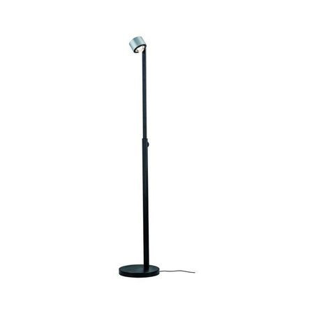 Aldan Lampa podłogowa LED ściemniana 1x15,5W 230V Czarny/Szczotkowane Aluminium (PL79717) - PAULMANN
