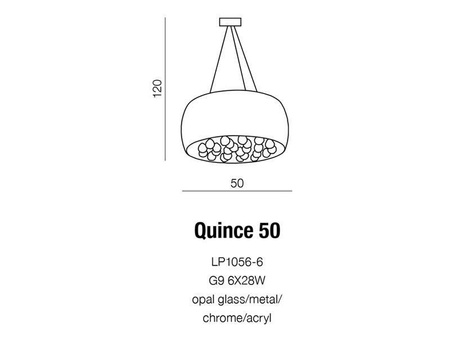 Plafon Quince 50 (LP1056-6TOP) - Azzardo
