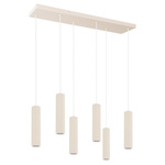 Lampa wisząca ze ściemniaczem Push Dimm/DALI2 IVAR 6L beżowa LED 4000K (TH.625) - Thoro Lighting