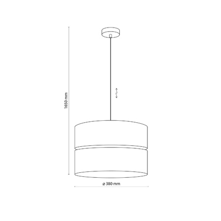 Lampa wisząca ECO Ø38 (5772) - TK Lighting