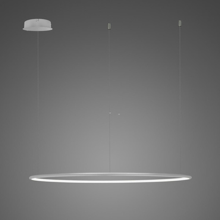 Lampa wisząca Ledowe Okręgi No.1 CO 150cm 3k srebrna ściemnialna (LA073/CO_150_in_3k_silver_dimm) - ALTAVOLA DESIGN
