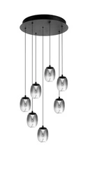 Lampa wiszącaPAMELA 11 ROUND 7 Dymiony (AZ6270) - Azzardo