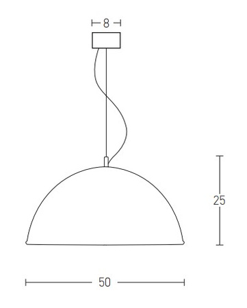 PENDANT LAMP 1XE27 CORTEN (22197 Zambelis) - Zambelis