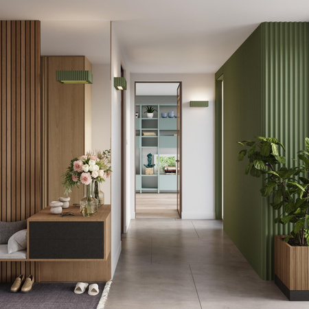 Kinkiet ceramiczny RIGATA zielony oliwkowy (SL.1888) - Sollux Lighting