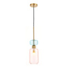 Szklana lampa wisząca MOLLY PINK 1xE14 (ML1822) - Milagro