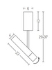 CEILING LIGHT 4W 3000K IRON BLACKGOLD (22028 Zambelis) - Zambelis