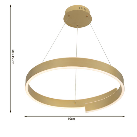 Lampa wisząca okrągła otwarta MARTIALO (6212-0115) - Aviano Lighting