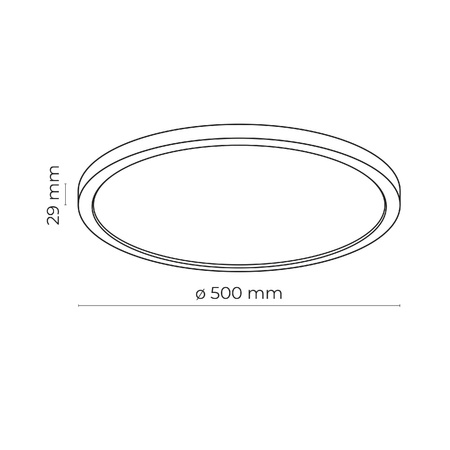 Plafon AQUA WHITE LARGE 45W LED (6904) - TK Lighting
