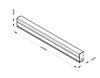 Moduł Geometric System New 30 cm LED 4000K (LP-0209/1M 30CM 4K) - Light Prestige