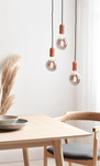 Lampa wisząca HANG Nordlux E27 40W Porcelana Brązowy