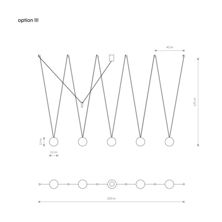 Lampa wisząca SLING V (10355) - Nowodvorski