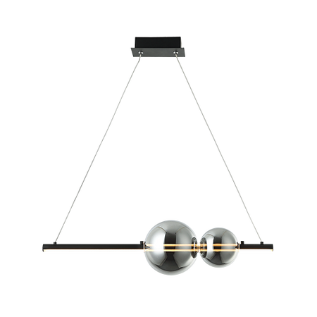 PENDANT LED LIGHT 11W 3000K ALUMINUM- SMOKE GLASS (22109 Zambelis) - Zambelis