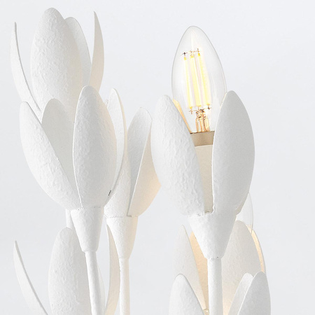 Designerski kinkiet Flora - 3 źródła światła - Tynk strukturalny (QN-FLORA-3W-WHT) - Quintiesse