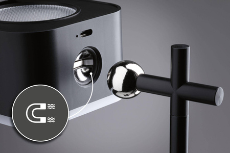 Wielofunkcyjna lampka na biurko, z klipsem, z magnesem , ściemnialna  VARIA DIM USB-C czarny  (PL71171) - PAULMANN