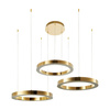 Lampa wisząca CIRCLE 60+60+60 LED złoty połysk na 1 podsufitce (DN924-60+60+60 gold) - Step into Design