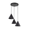 CONO BLACK LAMPA WISZĄCA 3 KOŁO S (10067) - TK Lighting