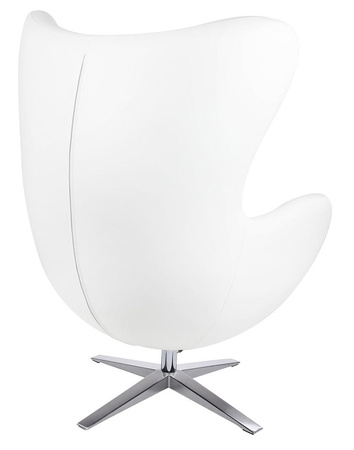 Fotel EGG SZEROKI PU biały (KH1501100116) - King Home