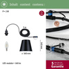 Lampa wisząca KOFIA Plug & Shine 2W 3000K IP44 E14 24V antracyt (PL93104) - PAULMANN