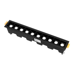 Lampa liniowa Led podtynkowa 20W 4000K czarna JDL-10T - DomenoLED