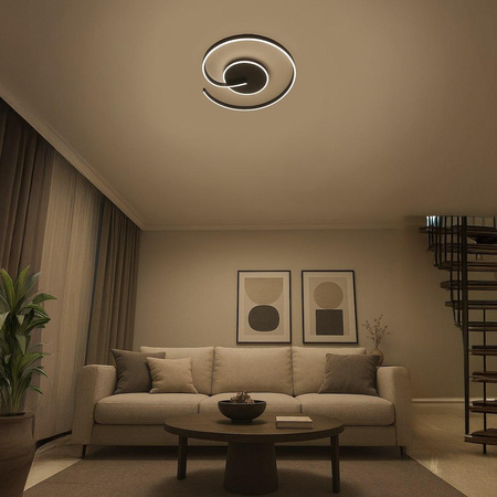 Lampa sufitowa LORENZO BLACK 22W LED (ML1848) - Milagro