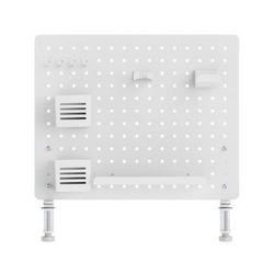 Tablica na akcesoria komputerowe i gamingowe Pegboard PG1 Biały (LV0154) - LVN SYSTEM